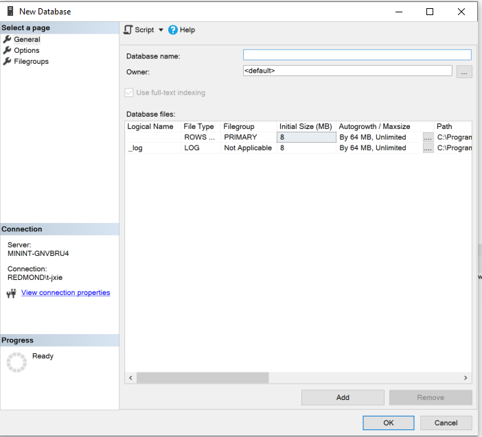 Create Database