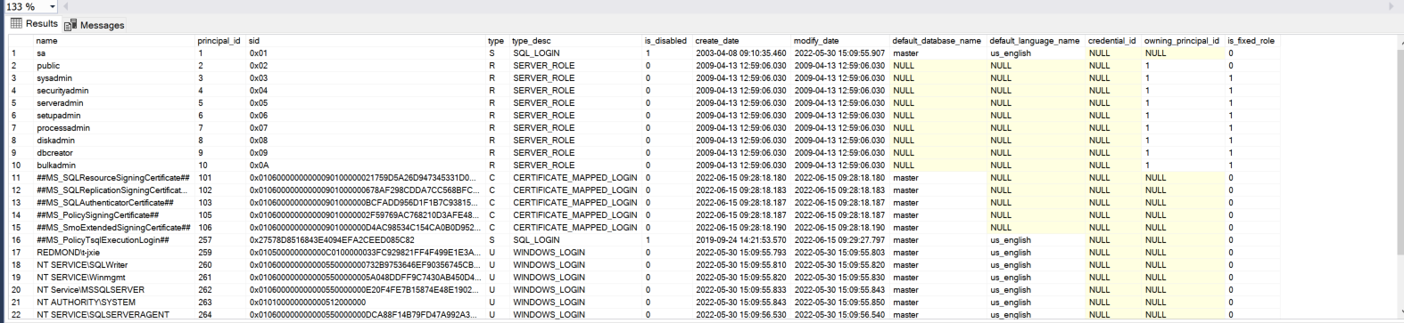 sys.server_principals view
